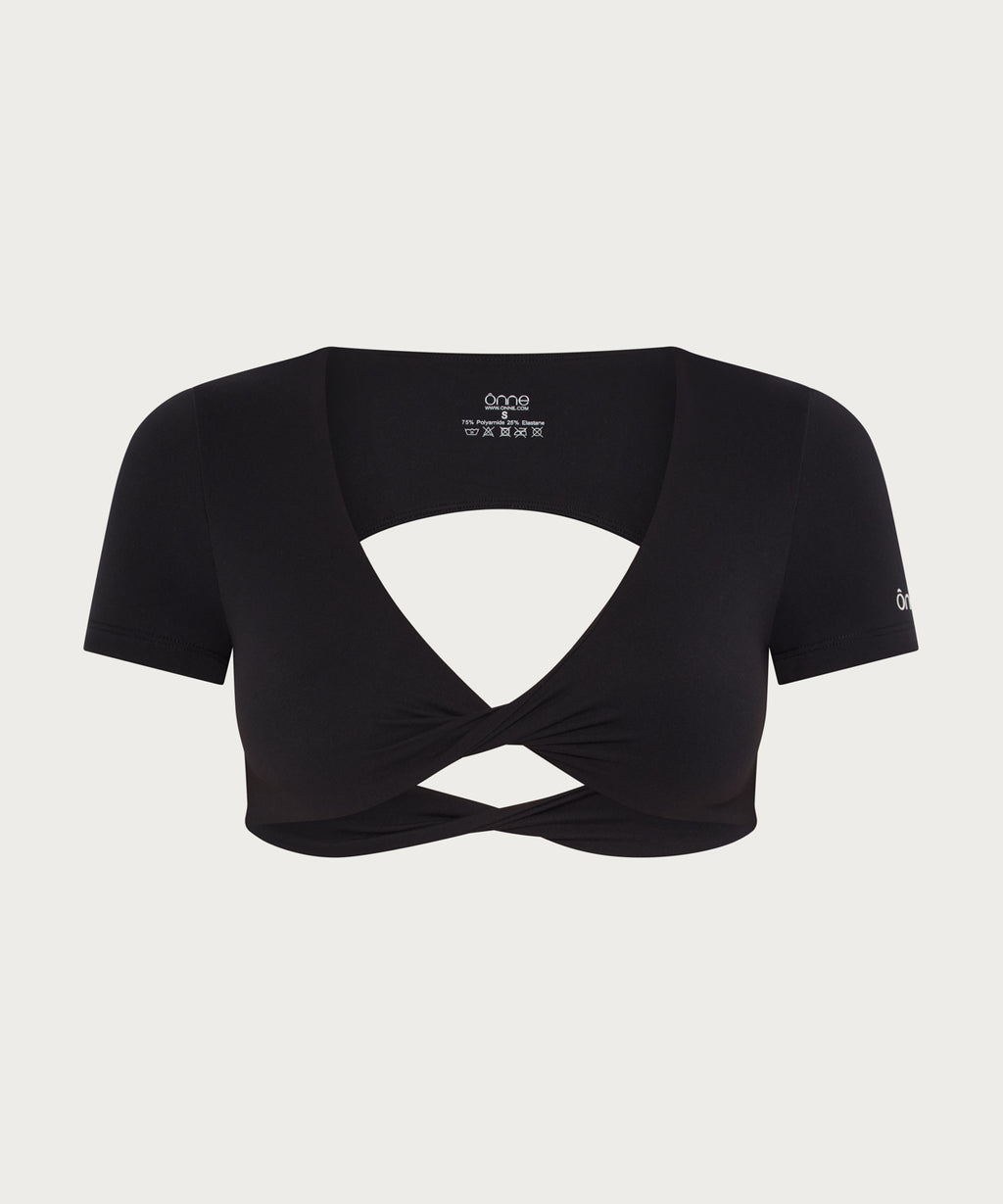 Camelia Top in Black, ÔNNE activewear