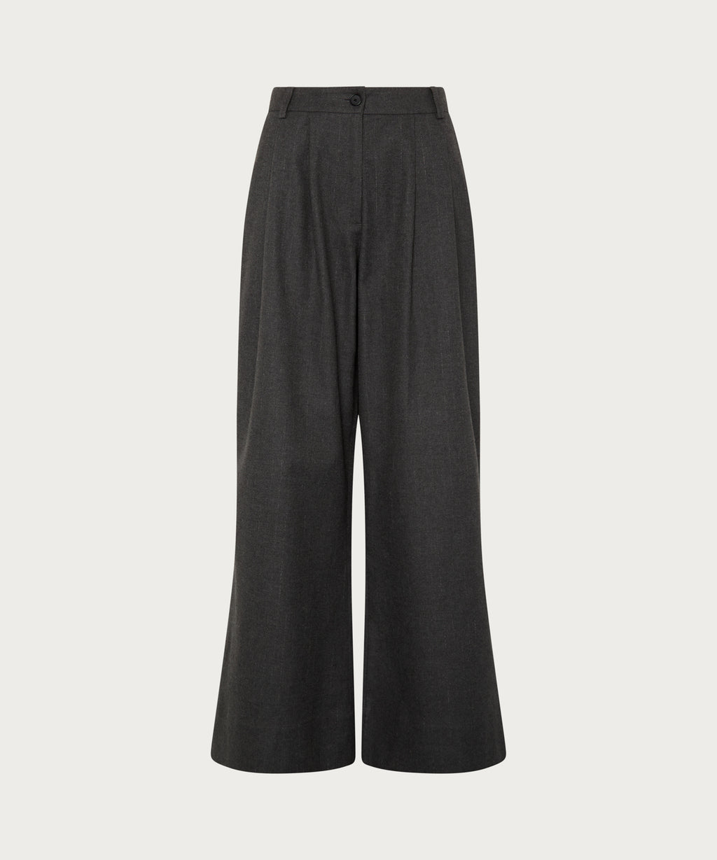 The Straight Leg Tailored Trouser grey
