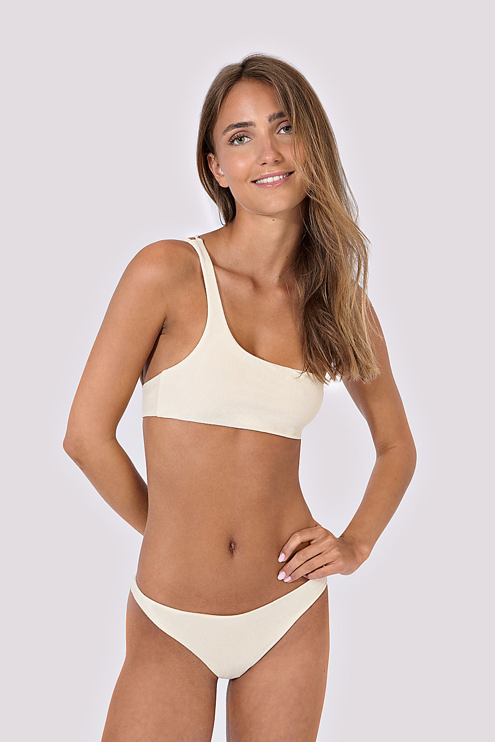 Aura Top in Beige, ÔNNE swimwear