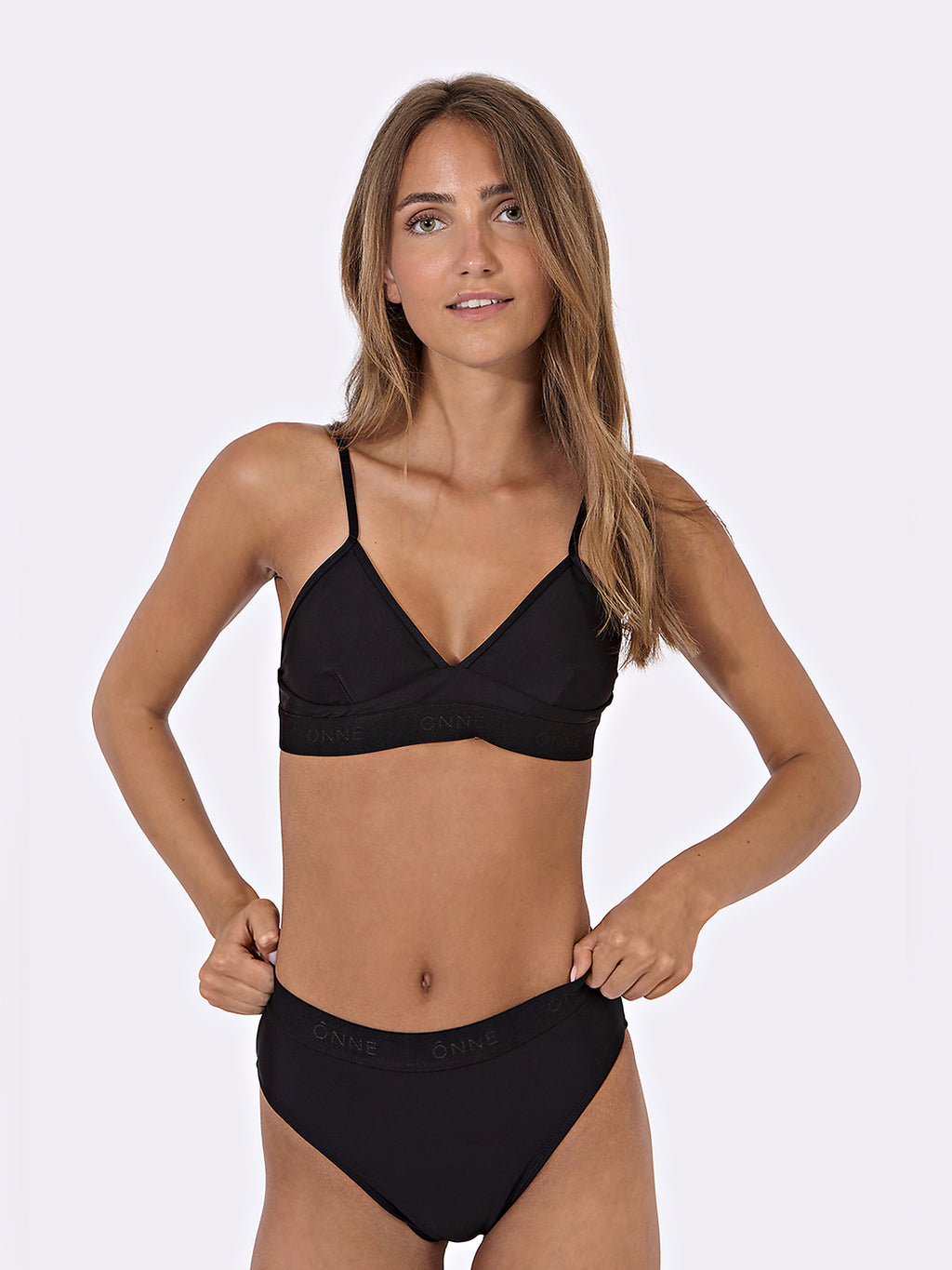 Beonne Top Plain in Black, ÔNNE swimwear