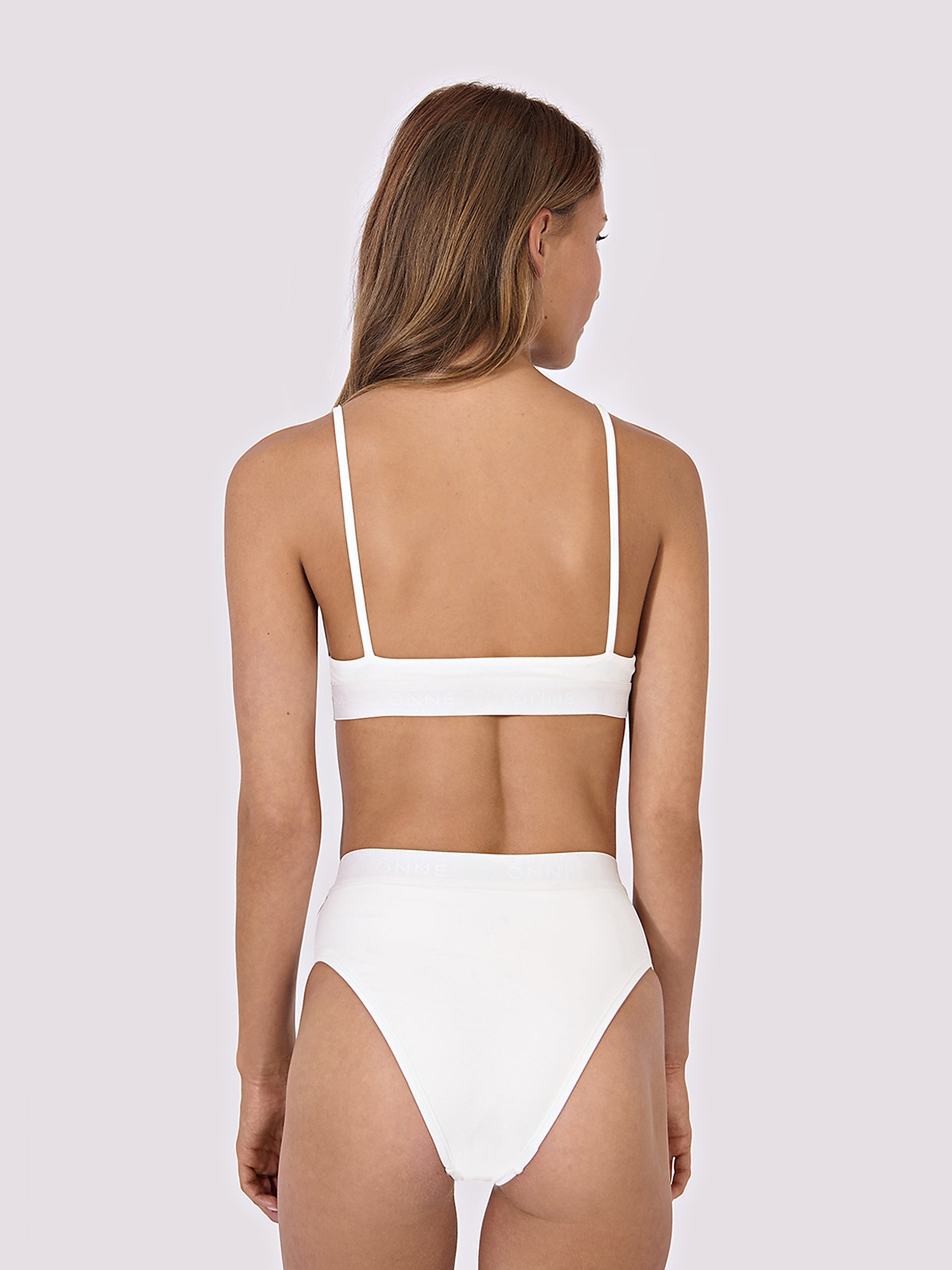 Beonne Tall Bottom Plain in White, ÔNNE swimwear