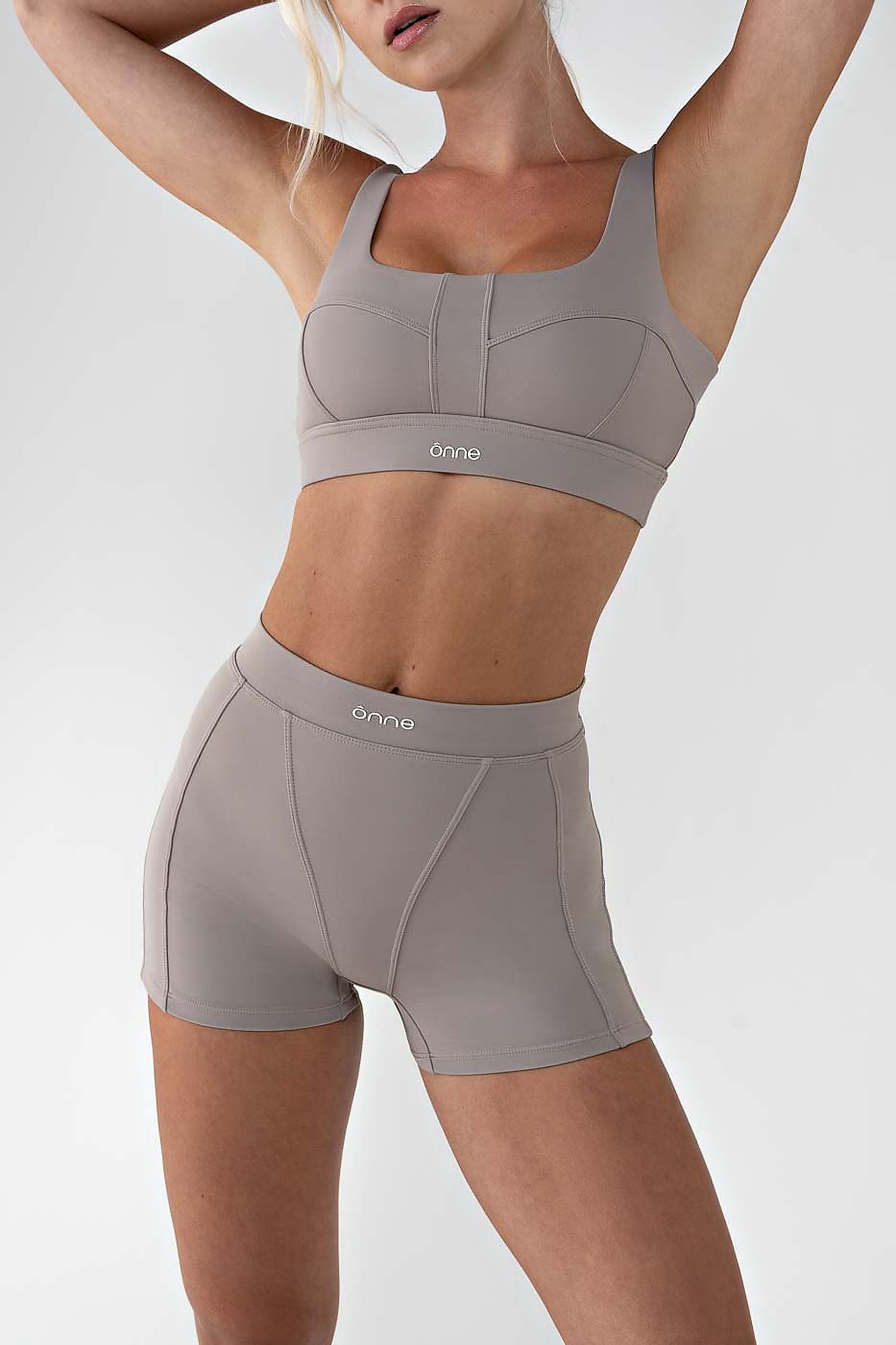 Bruna Top in Camel Gray, ÔNNE activewear