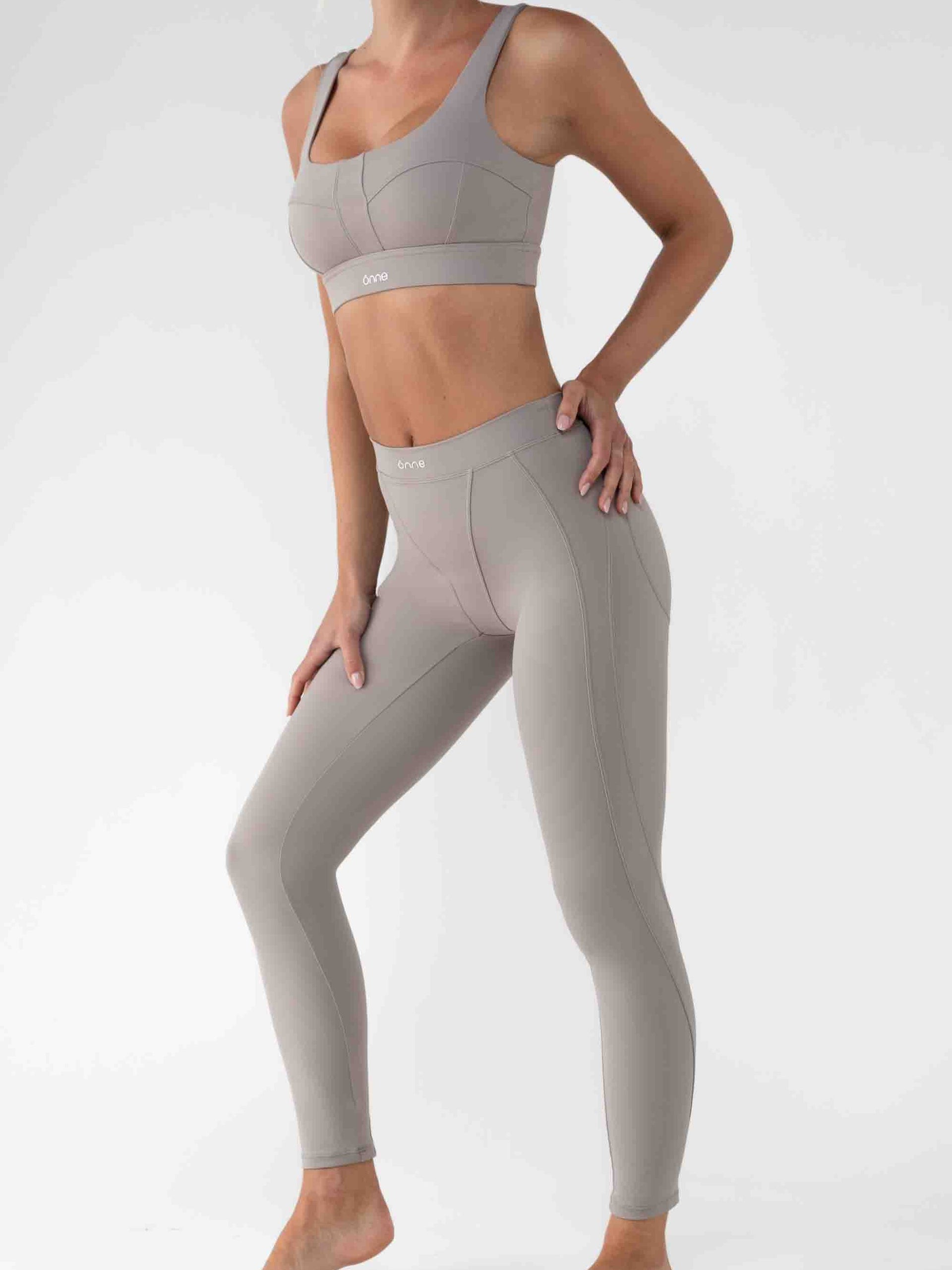 Lowen Leggings in Camel Gray, ÔNNE activewear