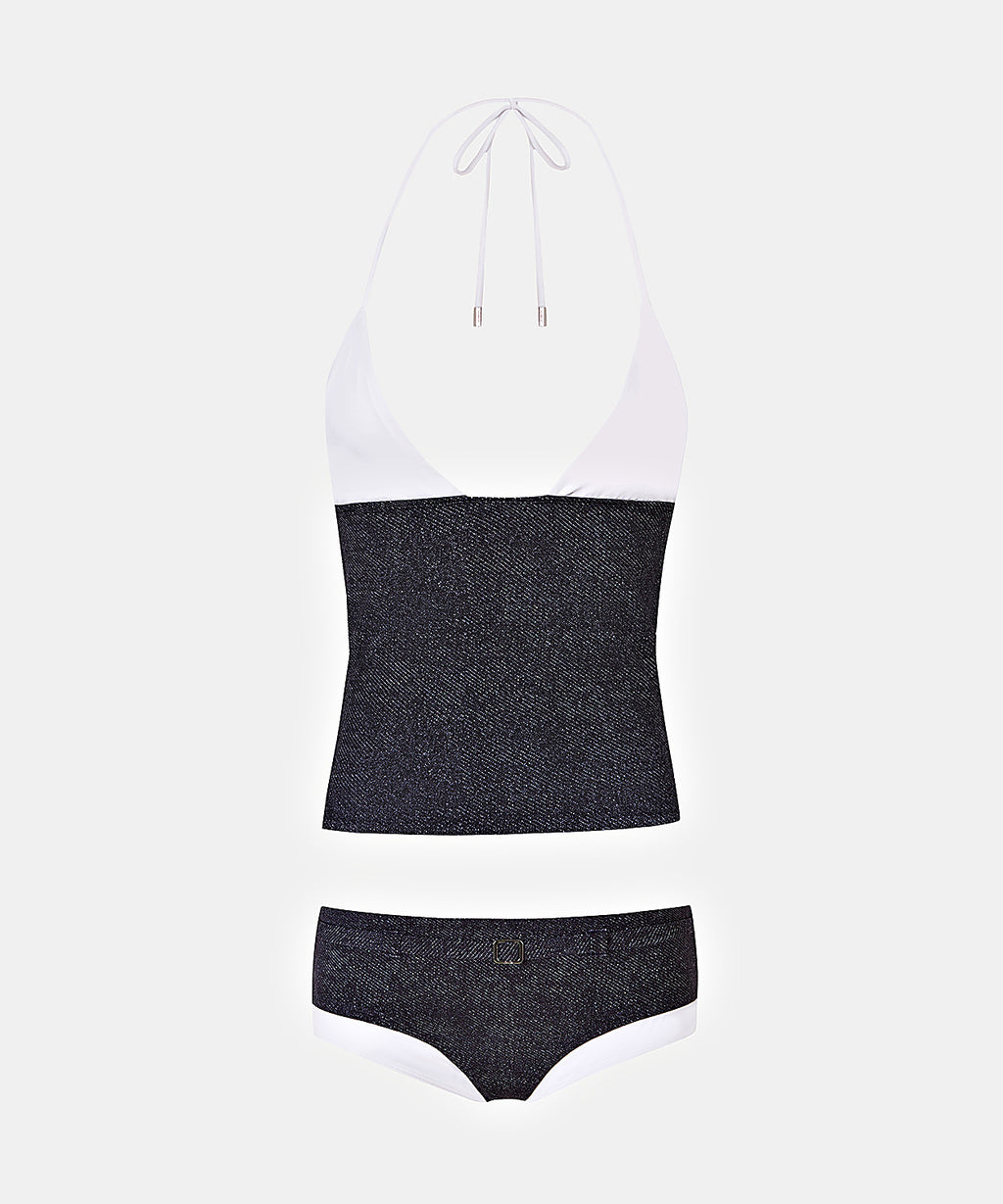 Coral Bottom in Blue White, ÔNNE swimwear