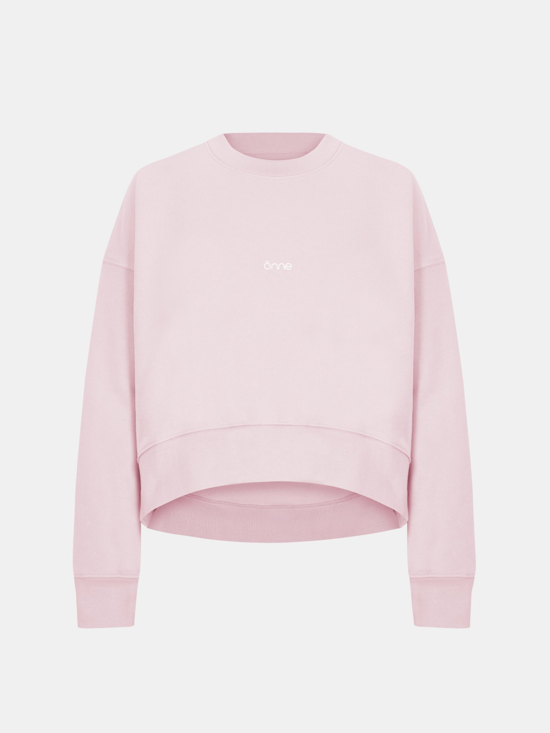 Elara Hoodie Baggy in Light Pink, silhouette, front, ÔNNE activewear