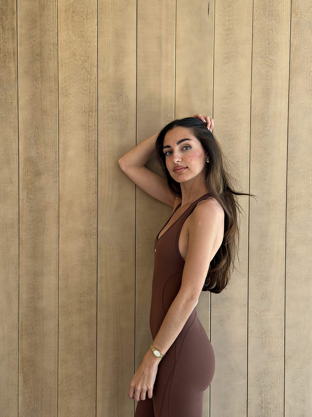 Gigi Jumpsuit in Brown, ÔNNE activewear