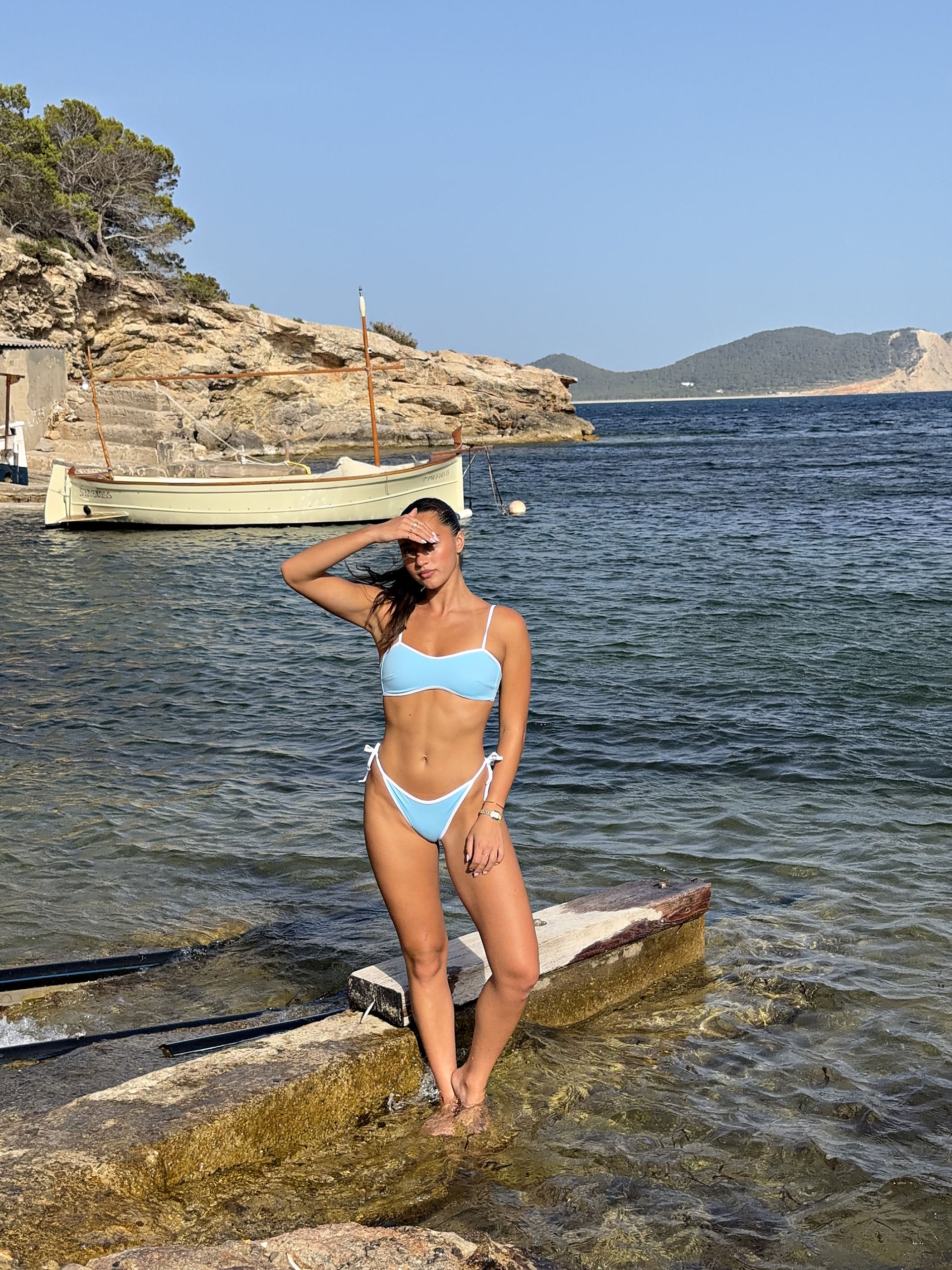 Luna Top in Blue, ÔNNE swimwear