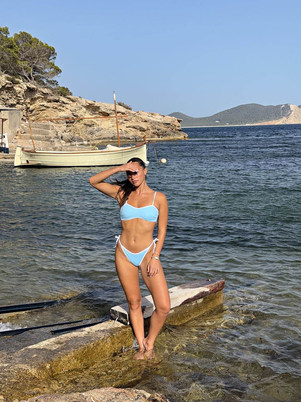 Luna Bottom in Blue, ÔNNE swimwear