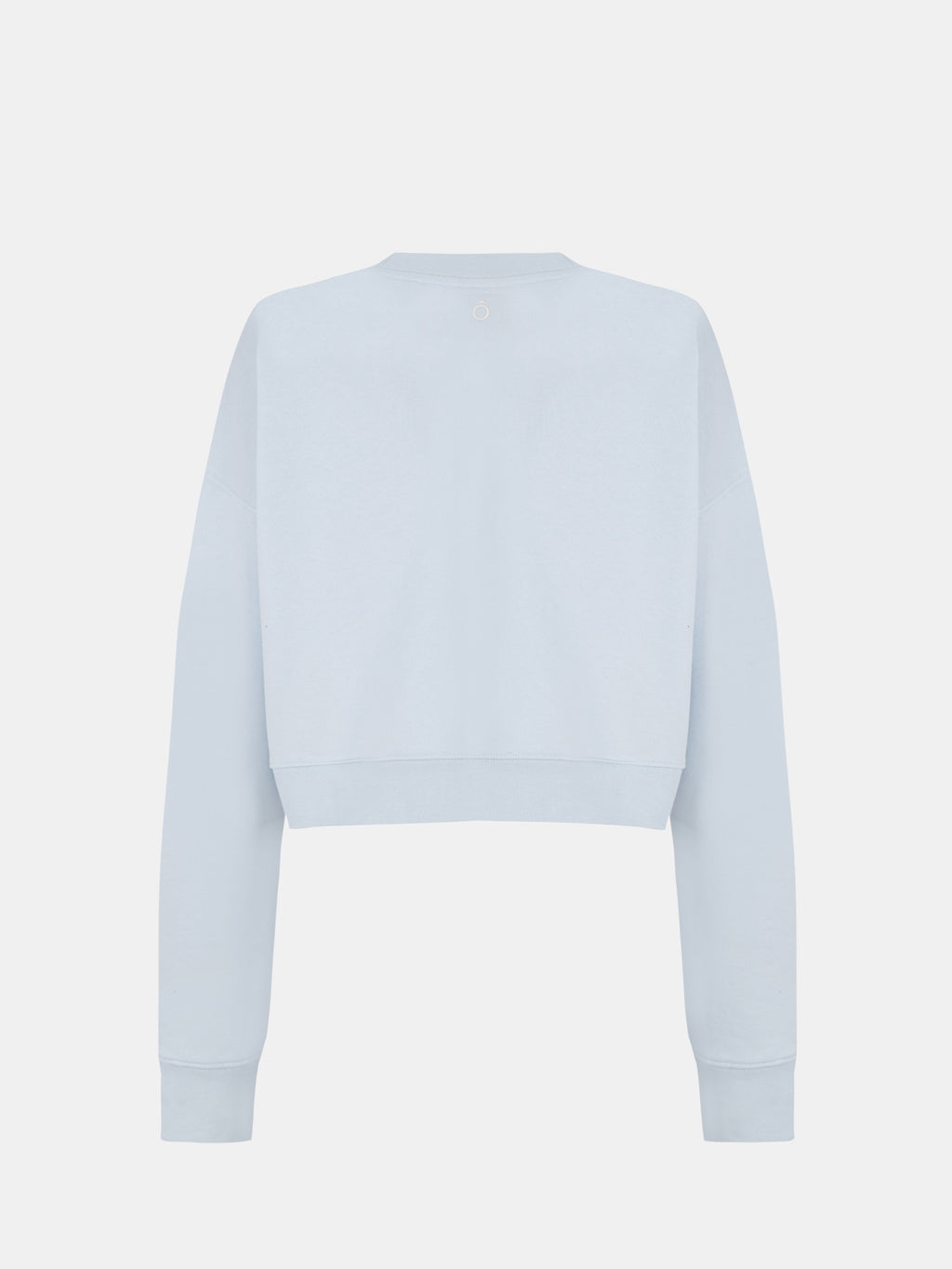 Nika Hoodie Crop in Water Blue, silhouette, back, ÔNNE activewear