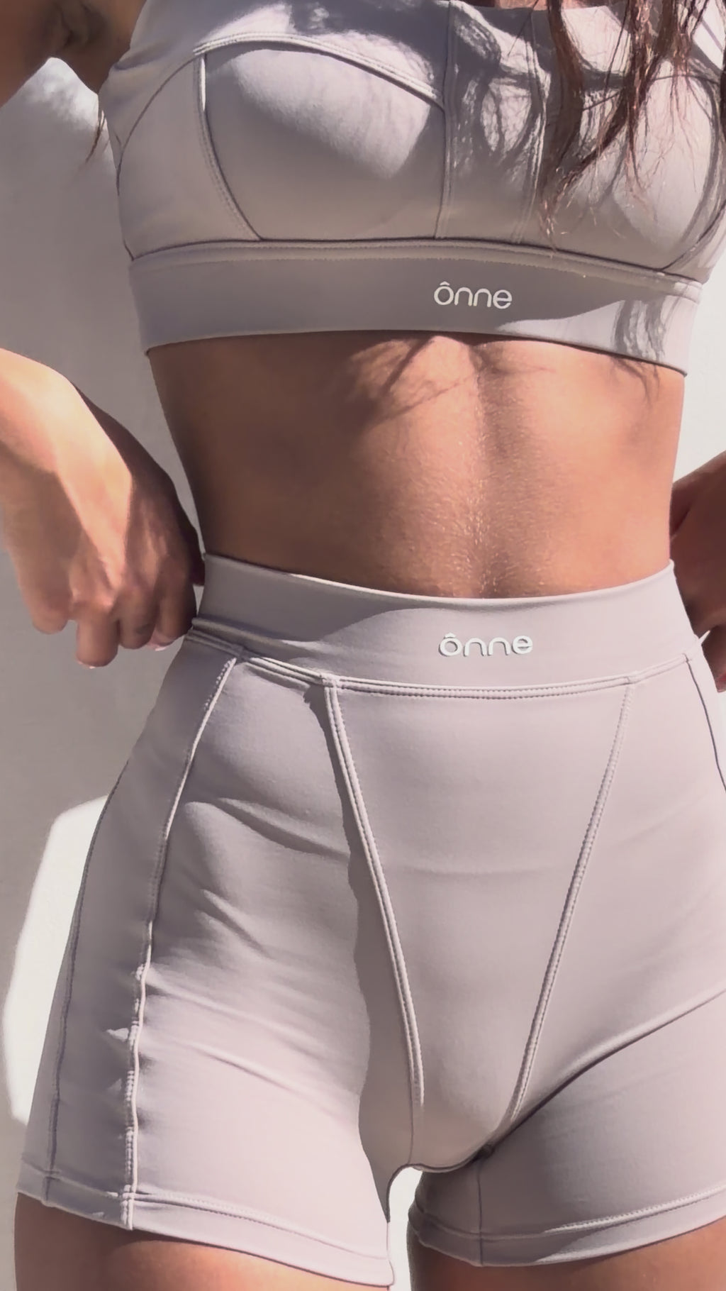 Bruna Top in Camel Gray, ÔNNE activewear