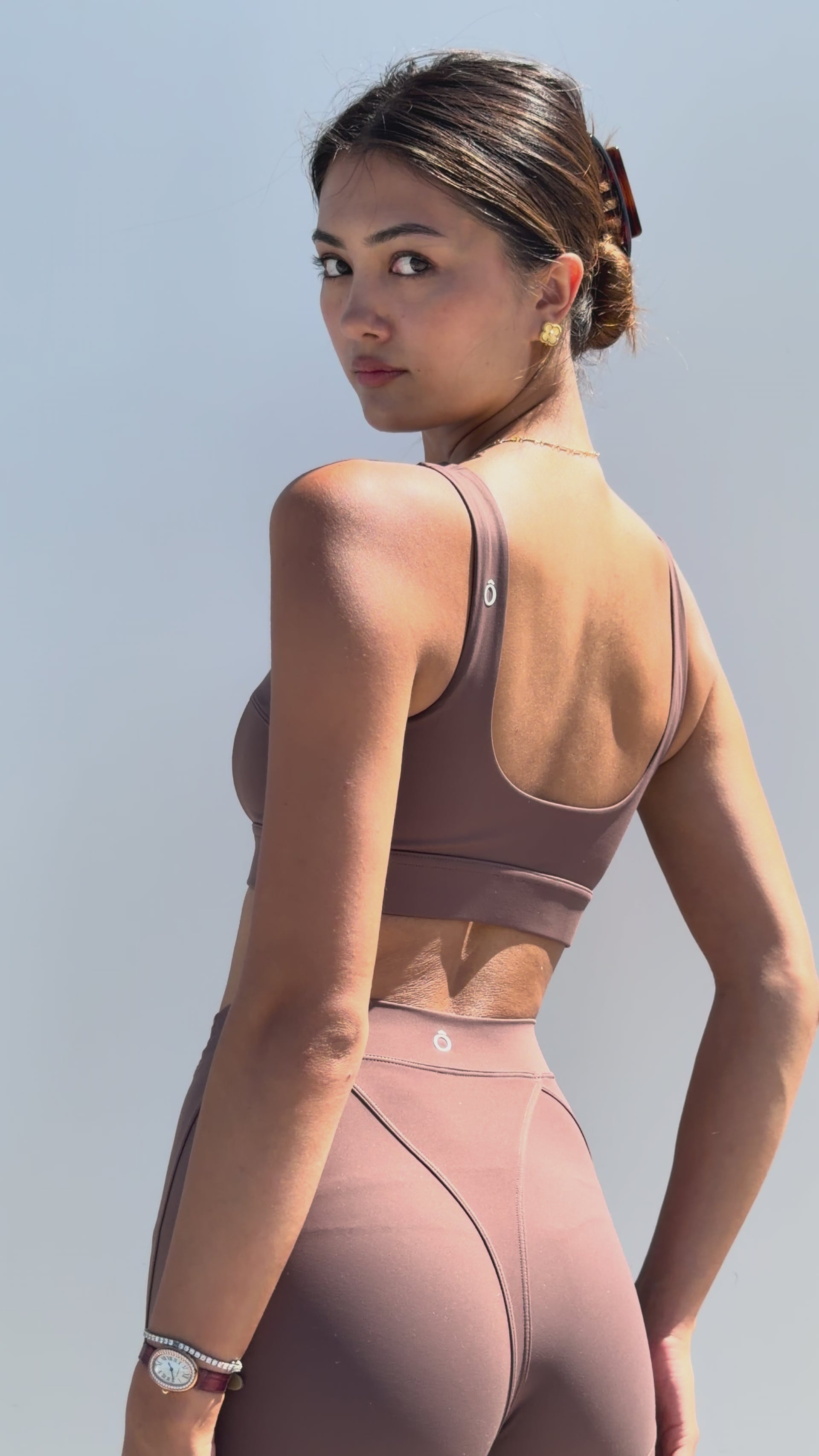 Bruna Top in Dark Brown, ÔNNE activewear